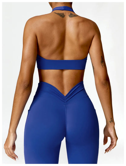 Halter Neck Yoga Bra - Shapers Corp
