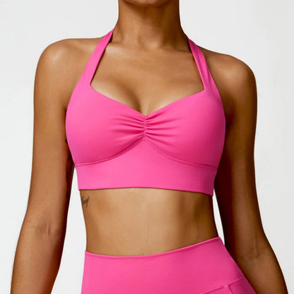 Halter Neck Yoga Bra - Shapers Corp