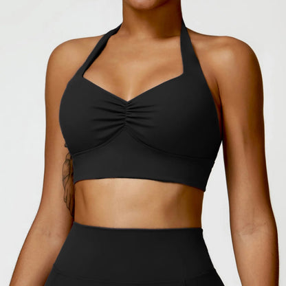Halter Neck Yoga Bra - Shapers Corp