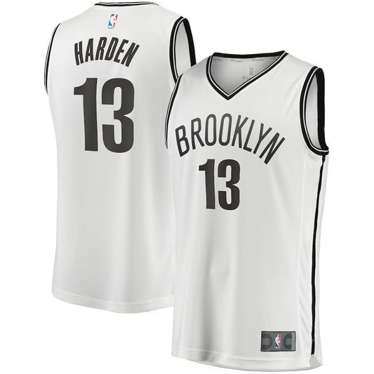 Men's Brooklyn Nets James Harden White Jersey