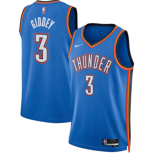 Men's Oklahoma City Thunder Josh Giddey Blue Jersey