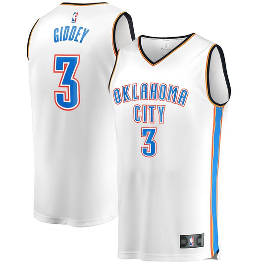 Men's Oklahoma City Thunder Josh Giddey White Jersey