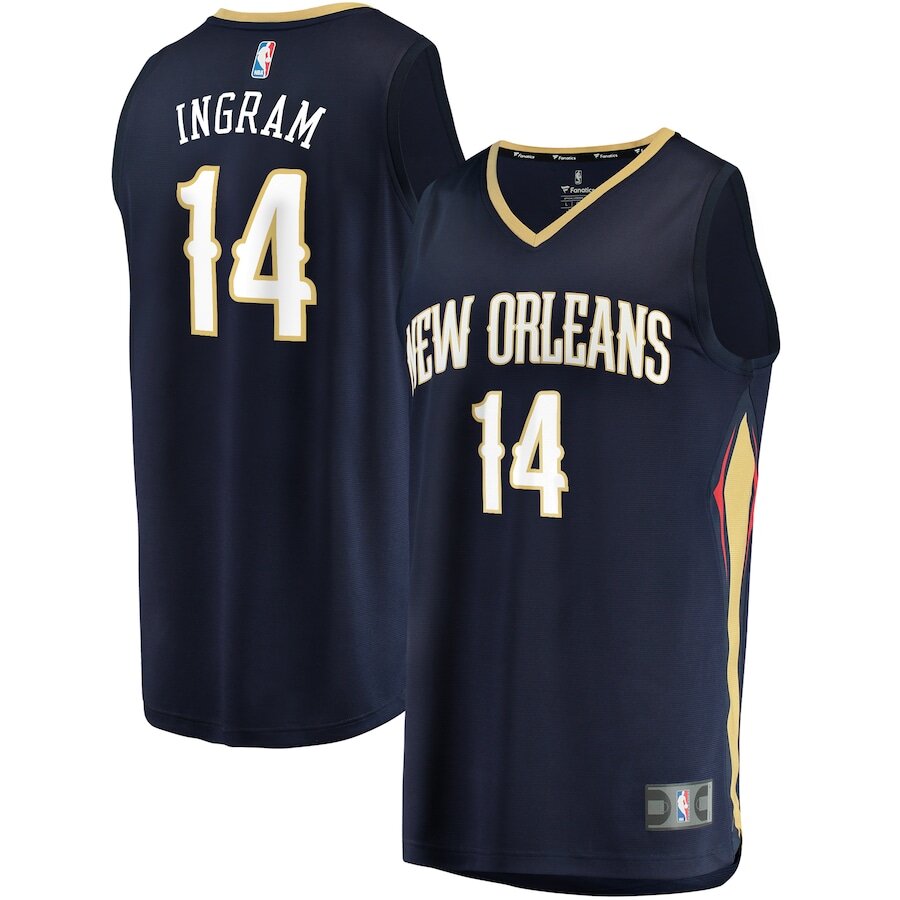 Men's New Orleans Pelicans Brandon Ingram Navy Jersey