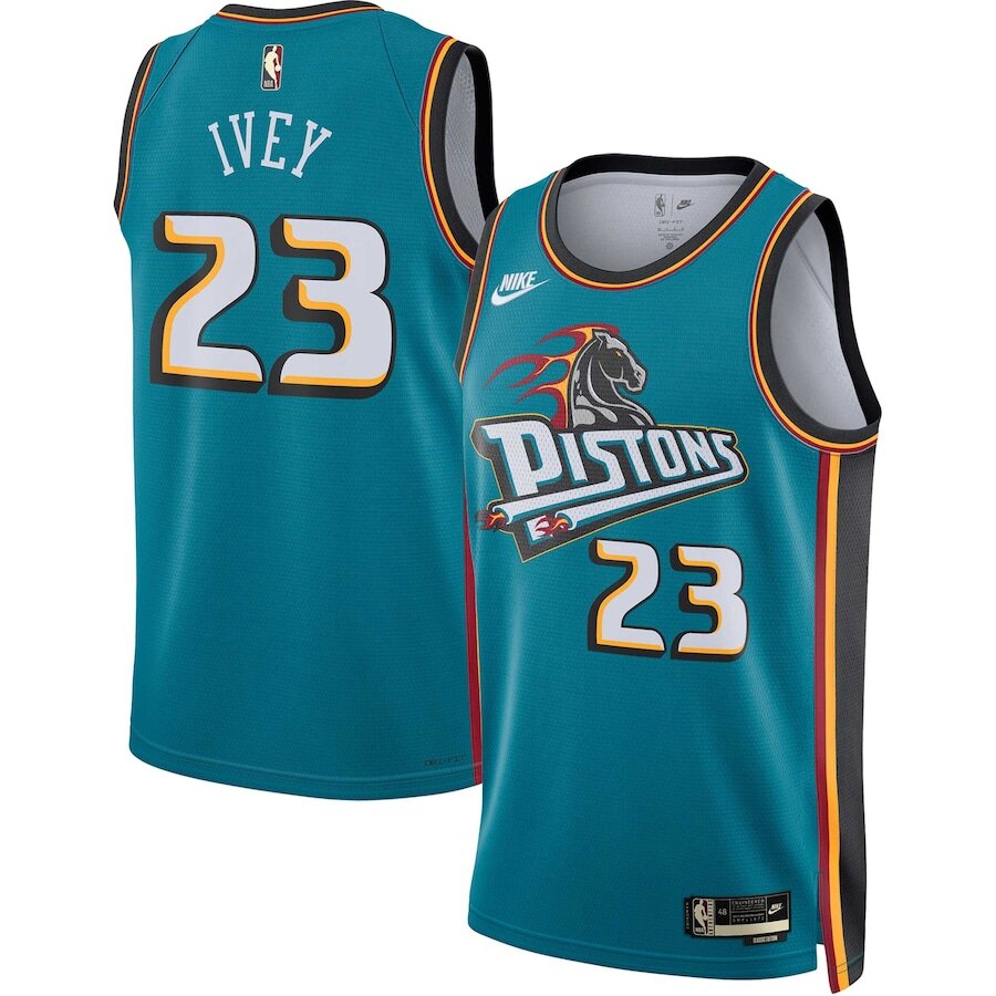 Men's Detroit Pistons Jaden Ivey Teal Jersey