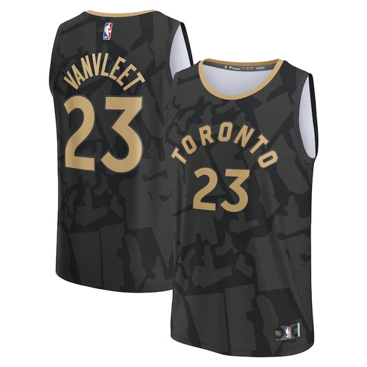 Men's Toronto Raptors Fred VanVleet Black Jersey