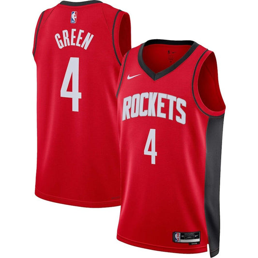 Men's Houston Rockets Jalen Green Red Jersey