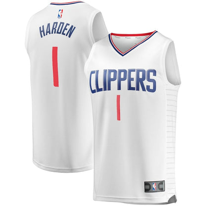 Men's LA Clippers James Harden White Jersey