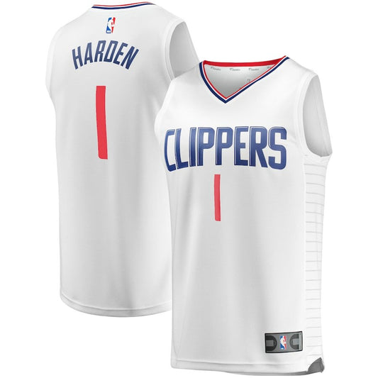 Men's LA Clippers James Harden White Jersey