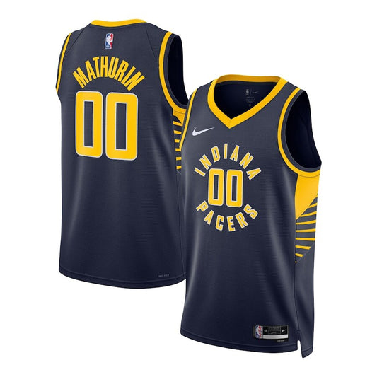 Men's Indiana Pacers Bennedict Mathurin Navy Jersey