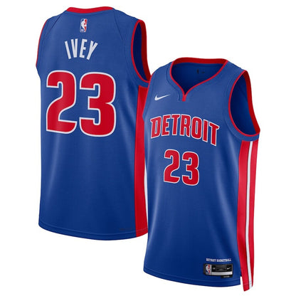 Men's Detroit Pistons Jaden Ivey Blue Jersey