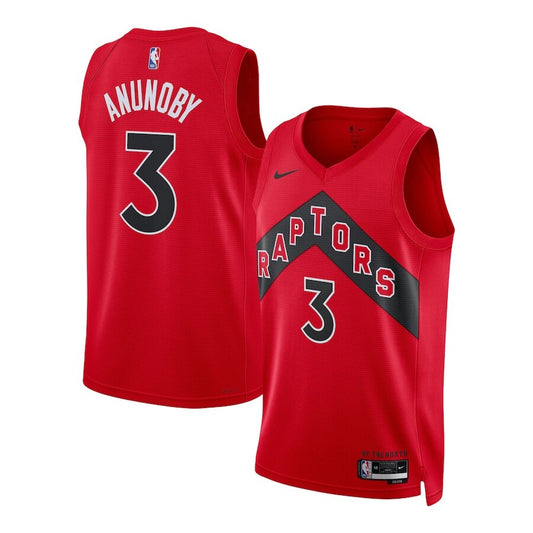 Men's Toronto Raptors OG Anunoby Red Jersey