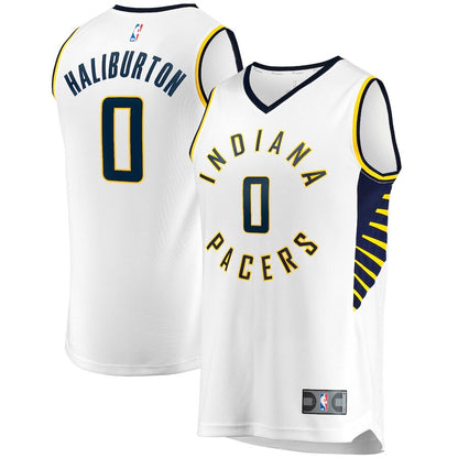 Men's Indiana Pacers Tyrese Haliburton White Jersey