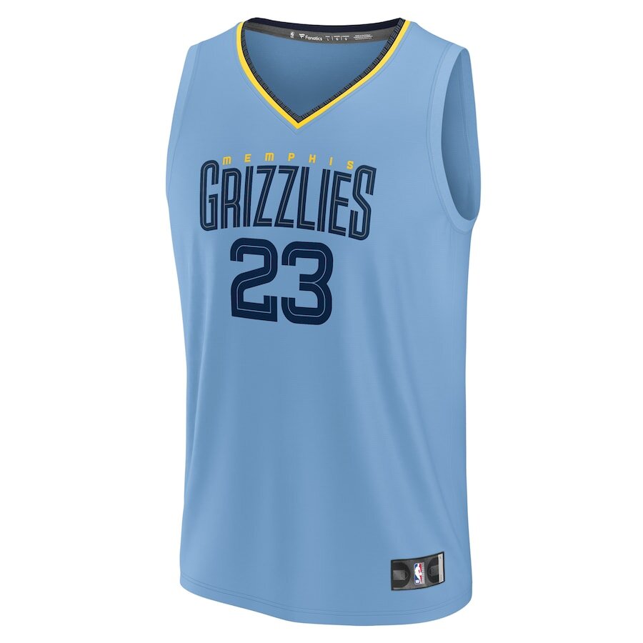 Men's Memphis Grizzlies Derrick Rose Light Blue Jersey