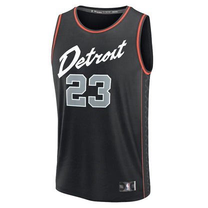 Men's Detroit Pistons Jaden Ivey Black Jersey