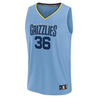 Men's Memphis Grizzlies Marcus Smart Light Blue Jersey