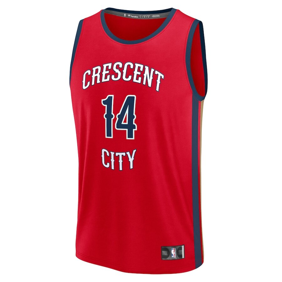 Men's New Orleans Pelicans Brandon Ingram Red Jersey