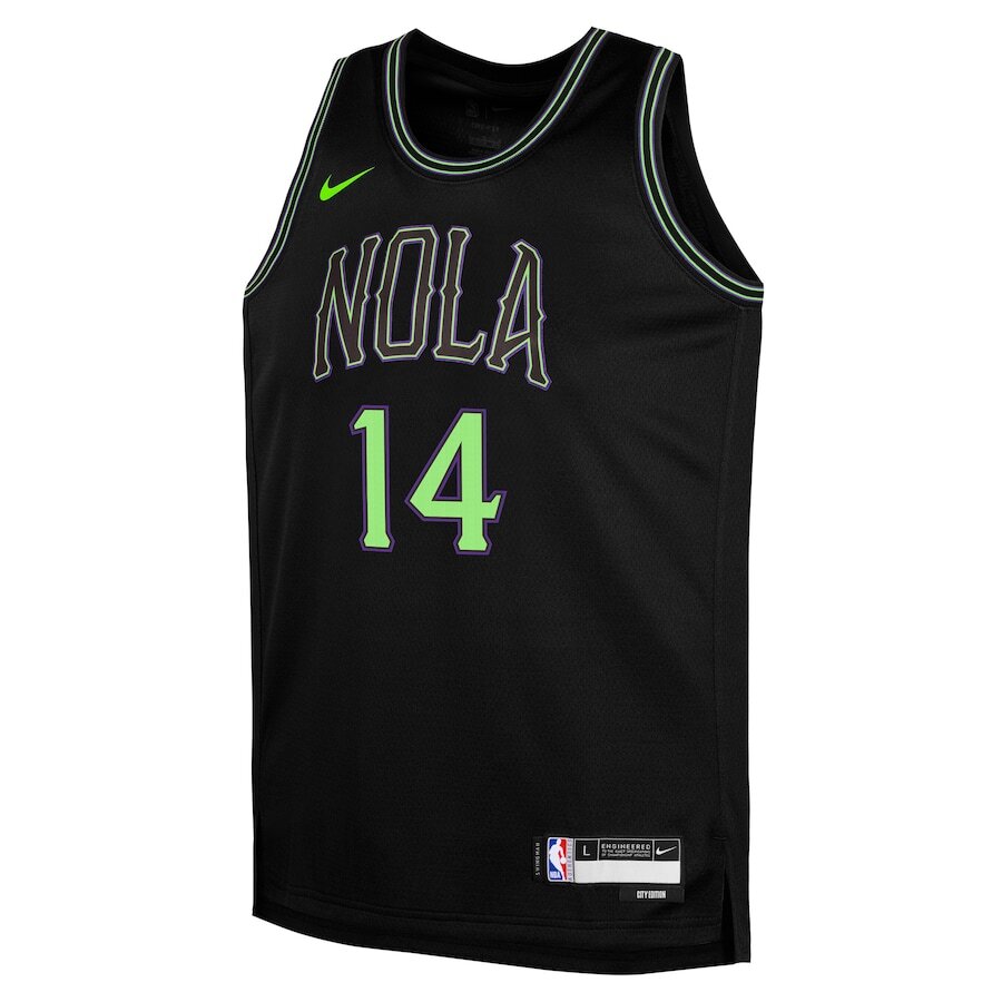 Men's New Orleans Pelicans Brandon Ingram Black Jersey