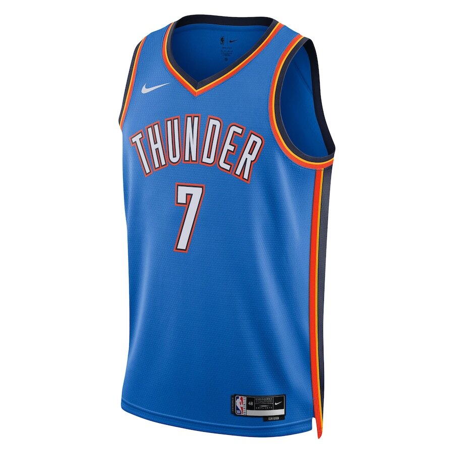 Men's Oklahoma City Thunder Chet Holmgren Blue Jersey