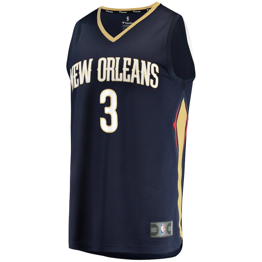 Men's New Orleans Pelicans CJ McCollum Navy Jersey