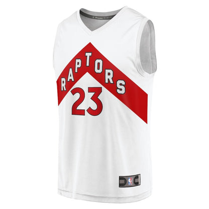 Men's Toronto Raptors Fred VanVleet White Jersey