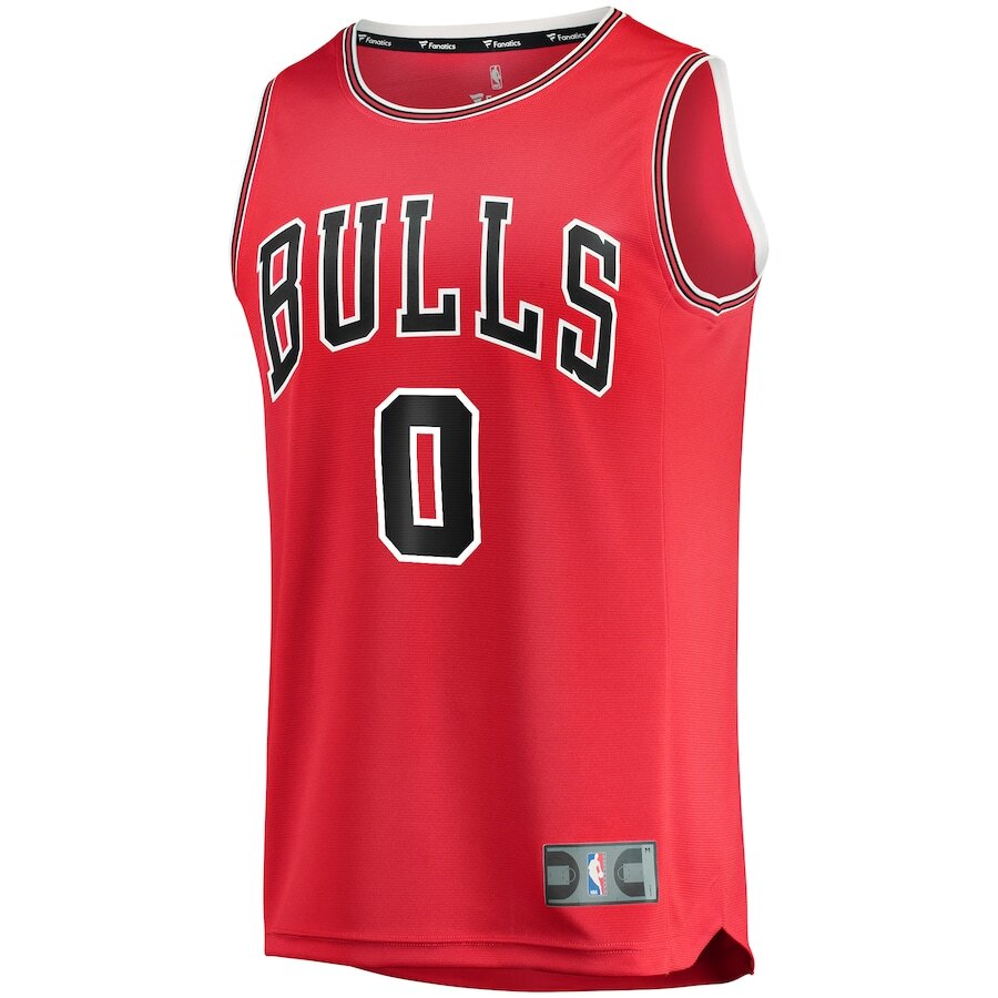 Men's Chicago Bulls Coby White Red Jersey