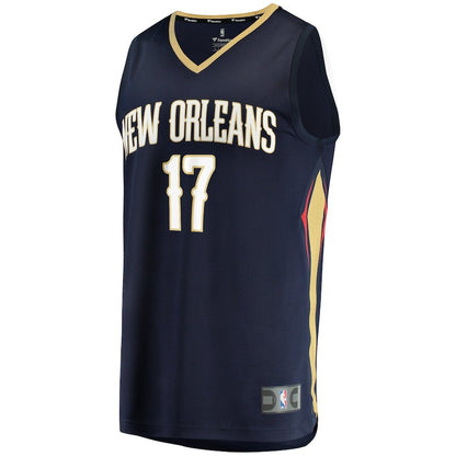 Men's New Orleans Pelicans Jonas Valanciunas Navy Jersey