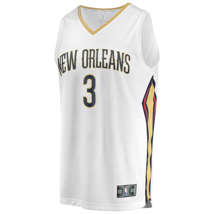 Men's New Orleans Pelicans CJ McCollum White Jersey