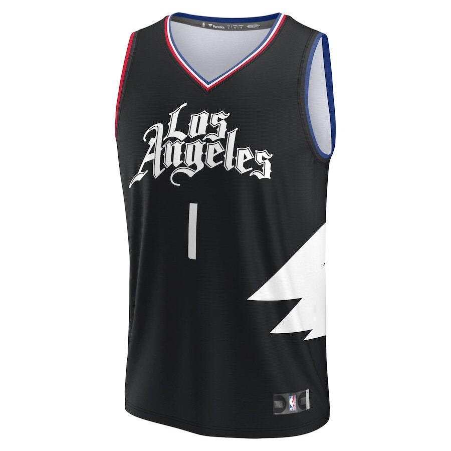 Men's LA Clippers James Harden Black Jersey