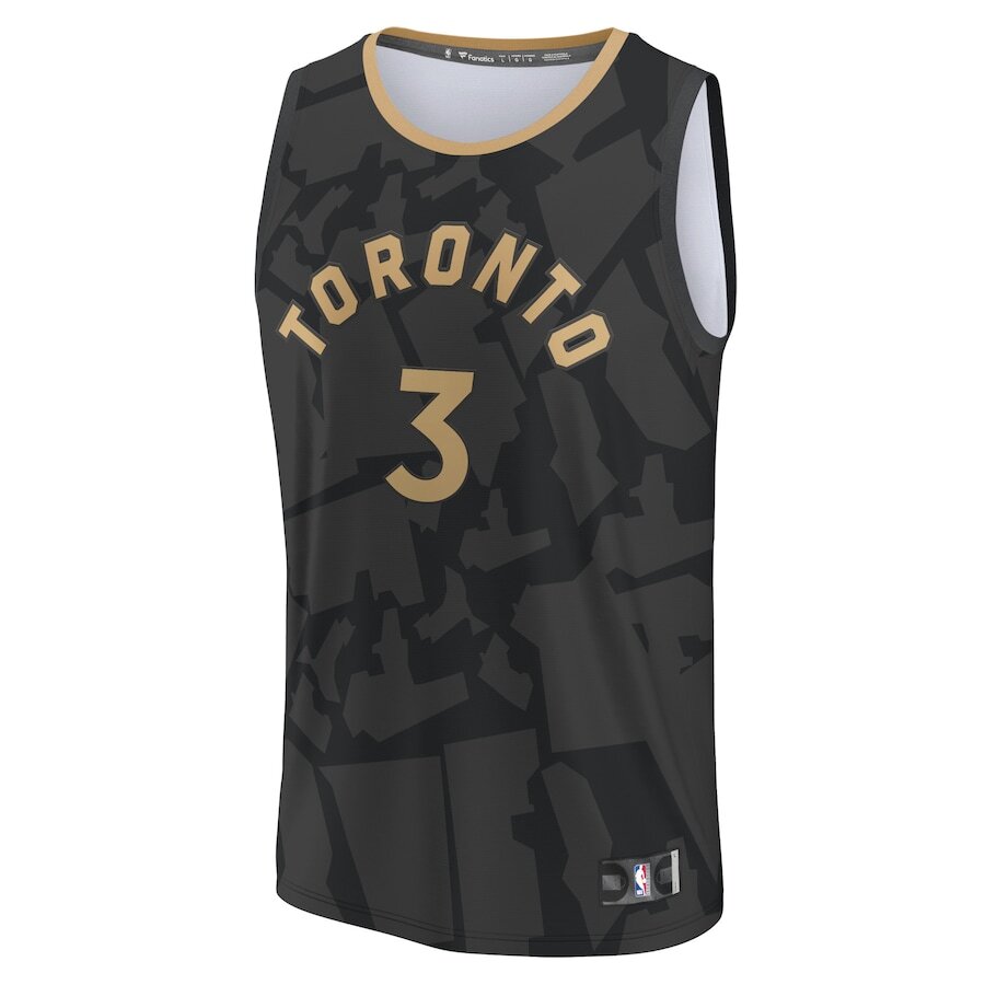 Men's Toronto Raptors OG Anunoby Black Jersey