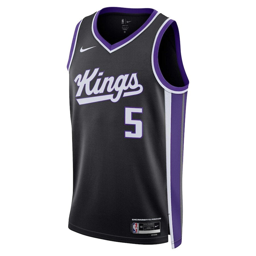 Men's Sacramento Kings De'Aaron Fox Black Jersey