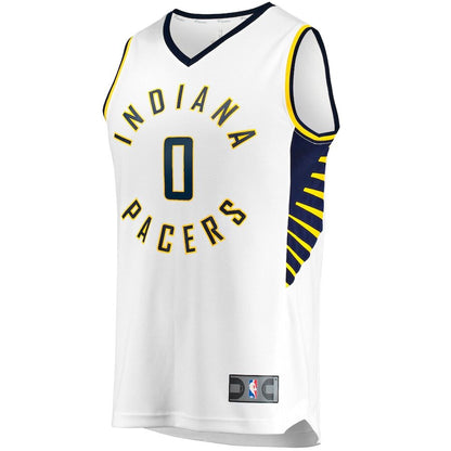 Men's Indiana Pacers Tyrese Haliburton White Jersey