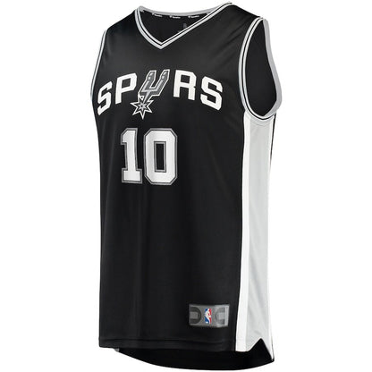 Men's San Antonio Spurs Jeremy Sochan Black Jersey