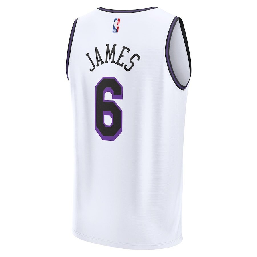 Men's Los Angeles Lakers LeBron James White Jersey