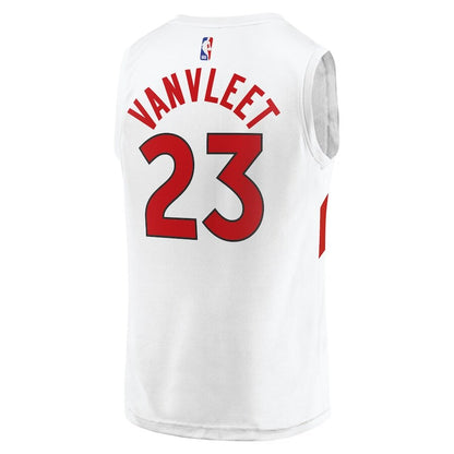 Men's Toronto Raptors Fred VanVleet White Jersey