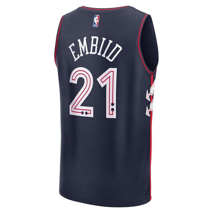 Men's Philadelphia 76ers Joel Embiid Navy Jersey