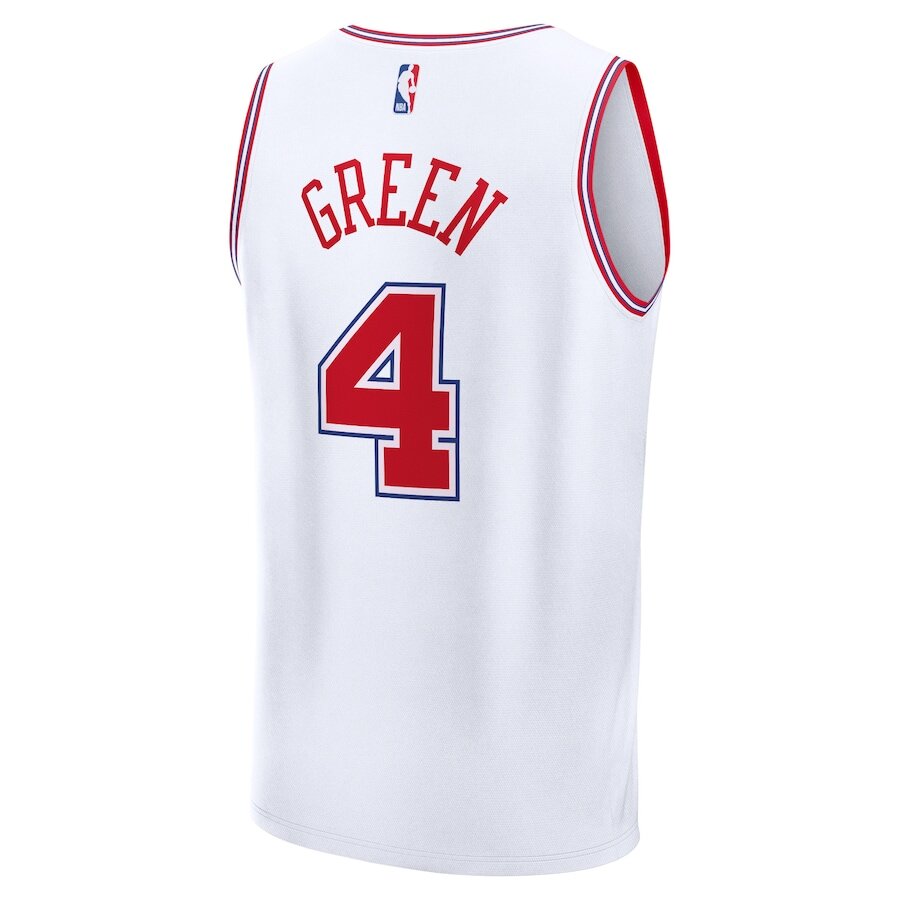 Men's Houston Rockets Jalen Green White Jersey