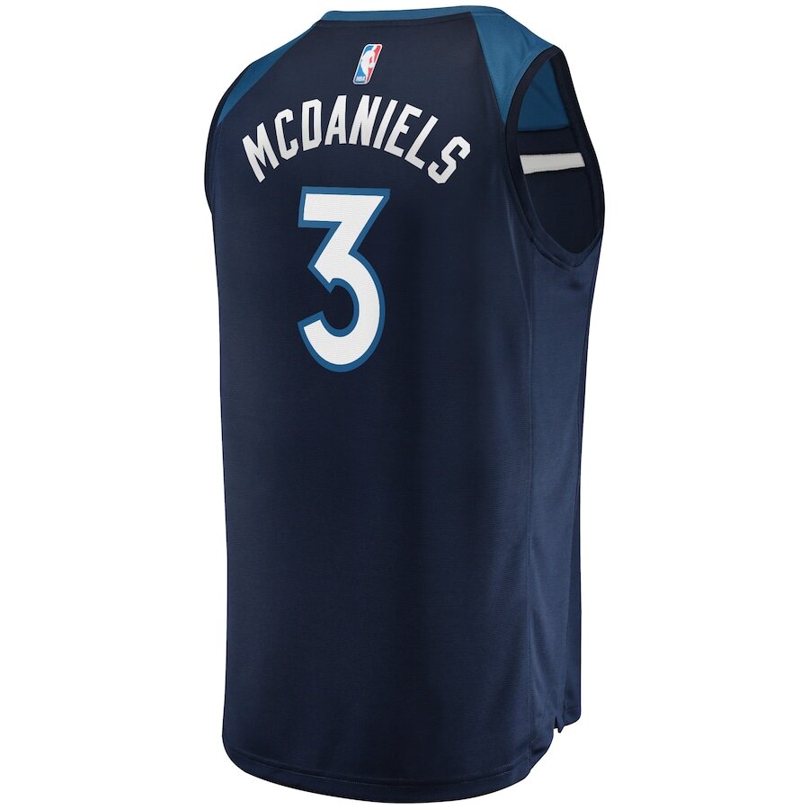 Men's Minnesota Timberwolves Jaden McDaniels Navy Jersey