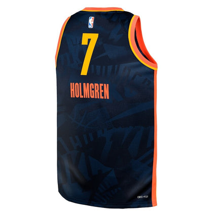 Men's Oklahoma City Thunder Chet Holmgren Navy Jersey