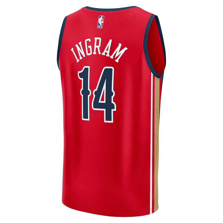 Men's New Orleans Pelicans Brandon Ingram Red Jersey