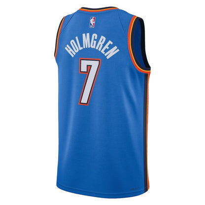 Men's Oklahoma City Thunder Chet Holmgren Blue Jersey