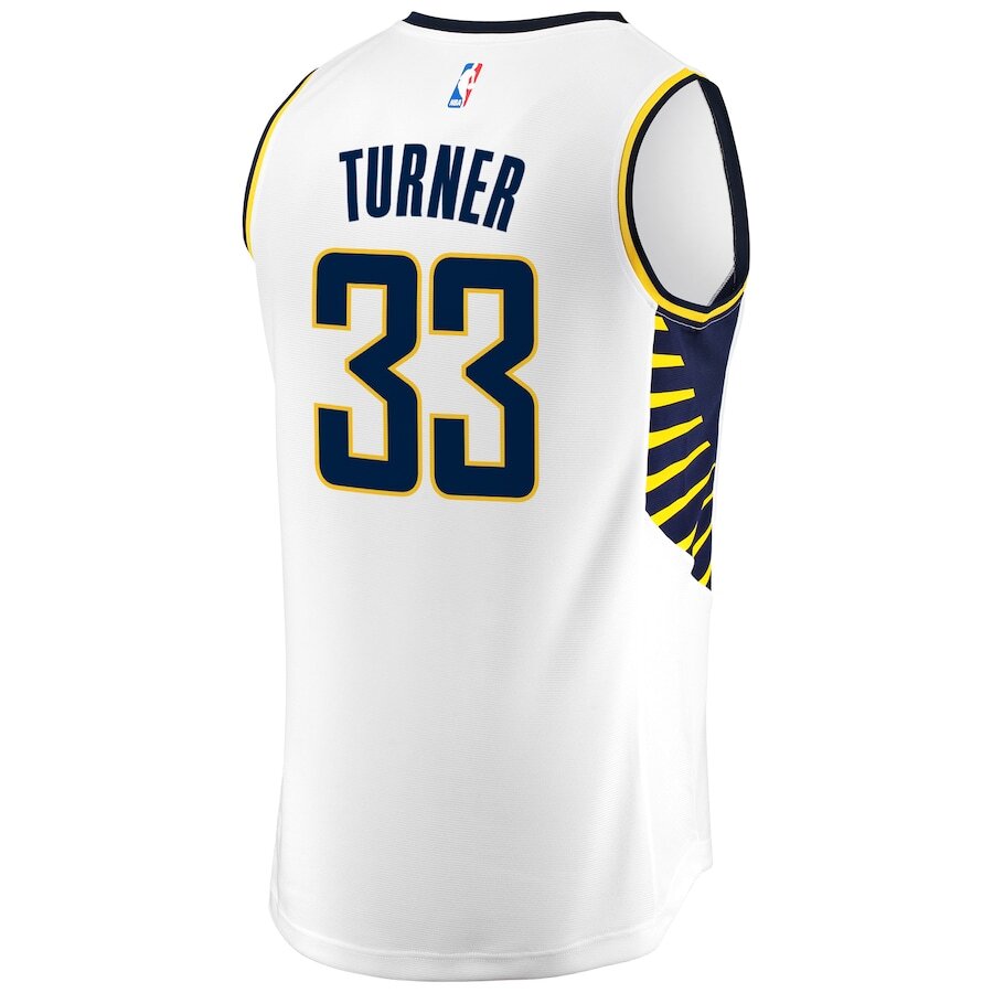 Men's Indiana Pacers Myles Turner White Jersey