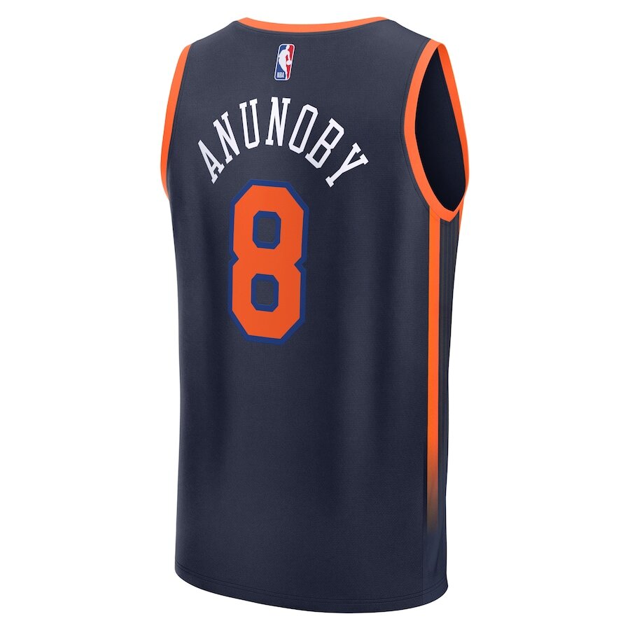 Men's New York Knicks OG Anunoby Navy Jersey – Shapers Corp