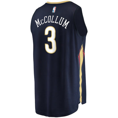 Men's New Orleans Pelicans CJ McCollum Navy Jersey