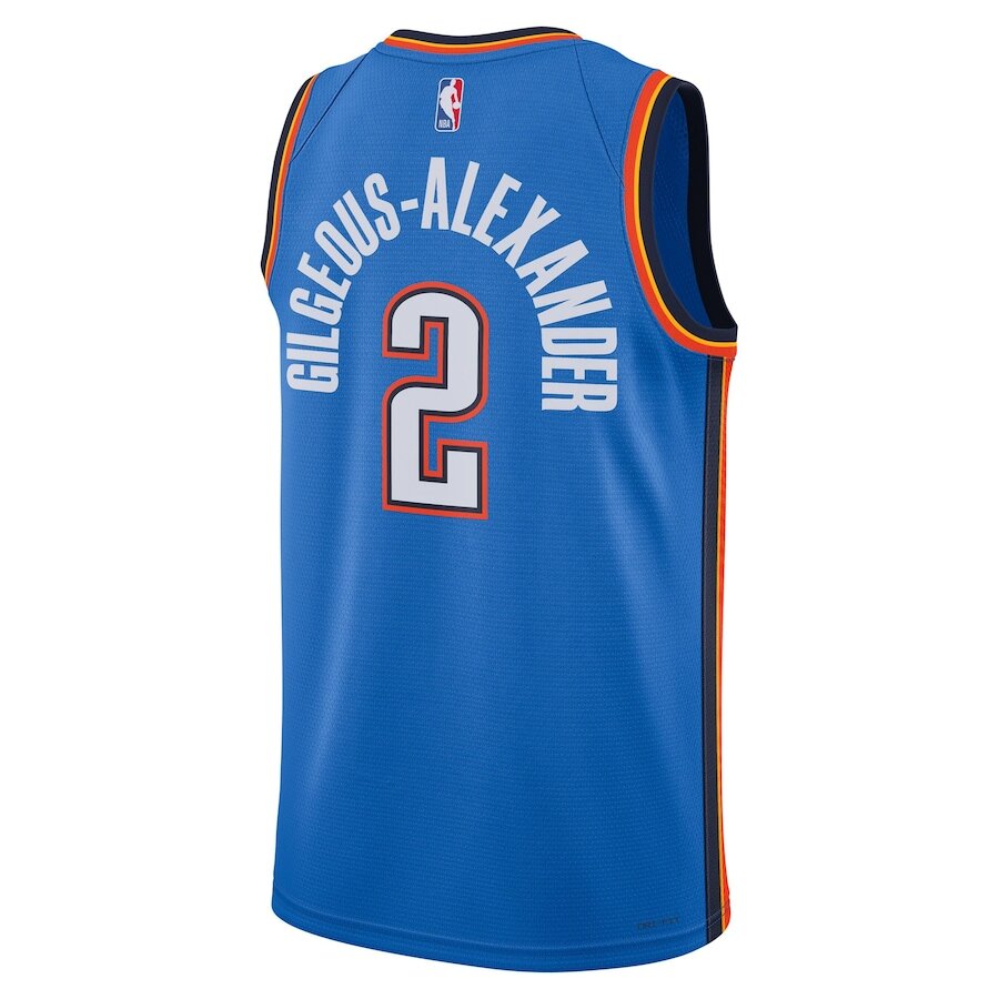 Men's Oklahoma City Thunder Shai Gilgeous-Alexander Blue Jersey