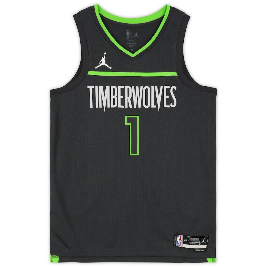 Men's Minnesota Timberwolves Anthony Edwards Gray Jersey