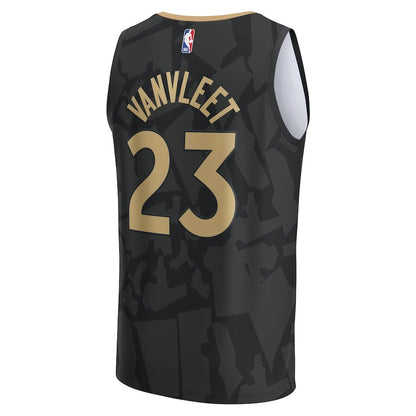 Men's Toronto Raptors Fred VanVleet Black Jersey