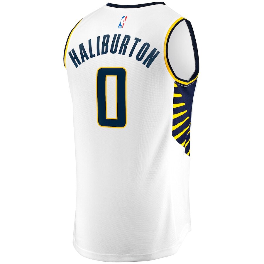 Men's Indiana Pacers Tyrese Haliburton White Jersey