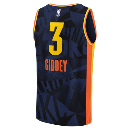 Men's Oklahoma City Thunder Josh Giddey Navy Jersey