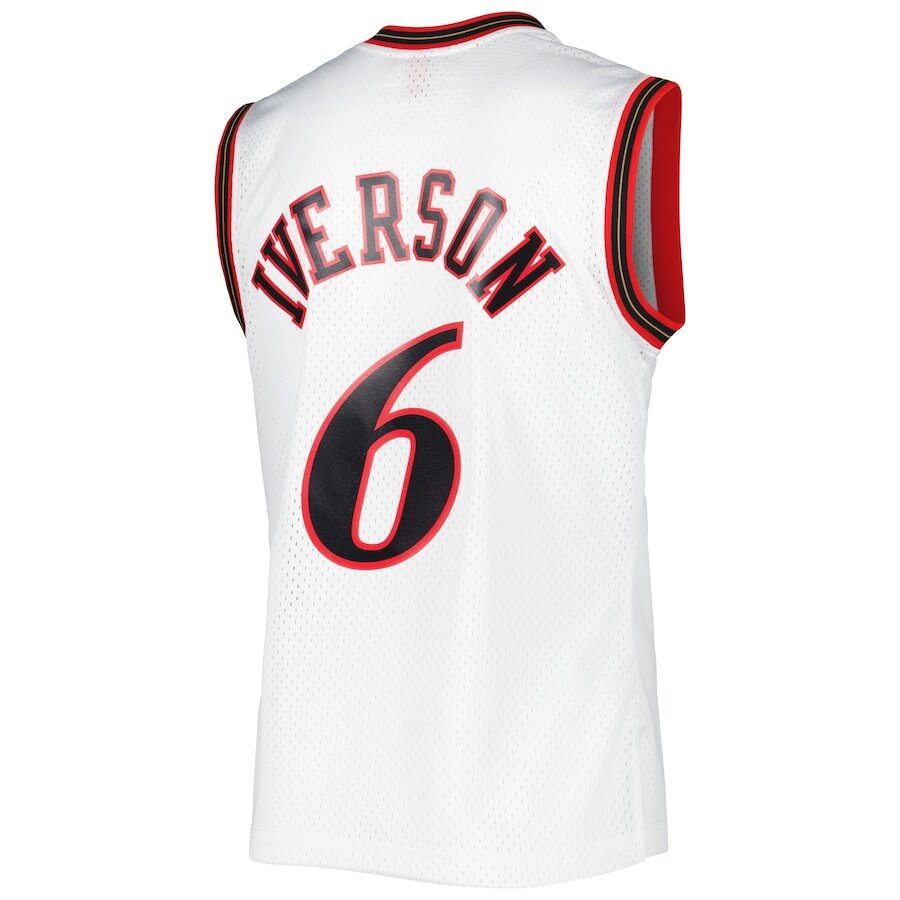 Men's Philadelphia 76ers Allen Iverson White Jersey