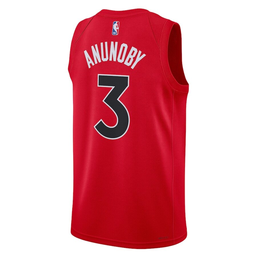 Men's Toronto Raptors OG Anunoby Red Jersey